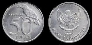 Indonezja, 50 Rupiah różne roczniki, Ptak, KM 60, Stan I