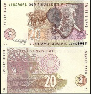 AFRYKA POŁUDNIOWA - RPA 20 RAND (1993) Pick 124a