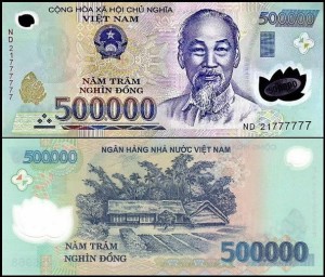 WIETNAM, 500000 DONG 2021, plastik, Pick 124