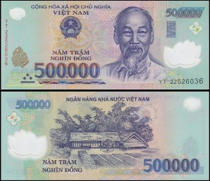 WIETNAM, 500000 DONG 2022, plastik, Pick 124