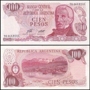 ARGENTYNA, 100 PESOS	(1976-78)	Pick 302b(1)