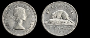Kanada, 5 Cents 1964, KM 57
