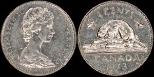 Kanada, 5 Cents 1973 , KM 60.1