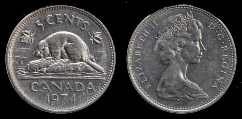 Kanada 5 cents 1974 KM 60.1 , 1zł.jpeg