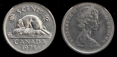 Kanada 5 cents 1976 KM60.1 ,1zł.jpeg