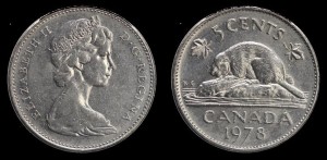 Kanada, 5 Cents 1978 , KM 60.1