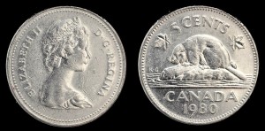 Kanada, 5 Cents  1980 ,KM 60.2 
