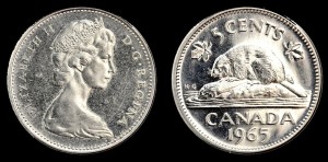 Kanada, 5 Cents 1965 , KM 60.1