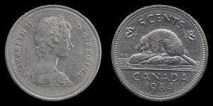 Kanada, 5 Cents  1984 ,KM 60.2