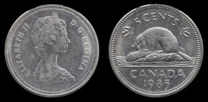 Kanada, 5 Cents  1985 , KM 60.2