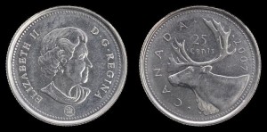 Kanada, 25 Cents 2007, KM 493