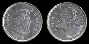Kanada, 25 Cents 2010, KM 493