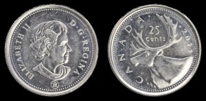 Kanada, 25 Cents 2011, KM 493