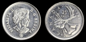 Kanada, 25 Cents 2015, KM 493