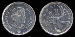 Kanada, 25 Cents 2019, KM 493