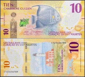 CURACAO & SINT MAARTEN, 10 CARIBISCHE GULDEN 2025, Pick W1
