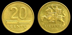Litwa, 20 Centu 2008, KM 107, Stan I