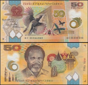 PAPUA NOWA GWINEA, 50 KINA 2025, plastik, Pick W58