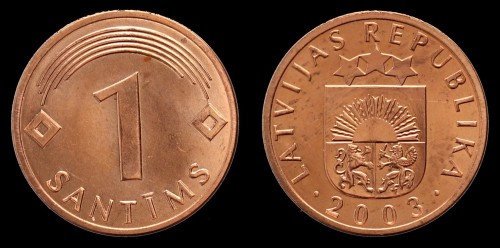 Łotwa 1 Santims 2003, KM 15 , 1.2zł.jpeg