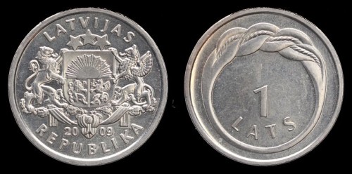 Łotwa 1 Lats  2009 Pierścionek KM 101 , 20zł.jpeg