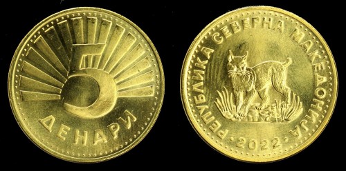 macedonia Północna 5 Denari 2022 , 10zł.jpeg