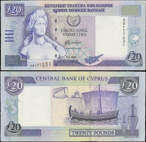 CYPR 20 POUNDS 1.04.2004 Pick 63c
