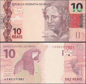 BRAZYLIA, 10 REAIS 2010 Pick 254f