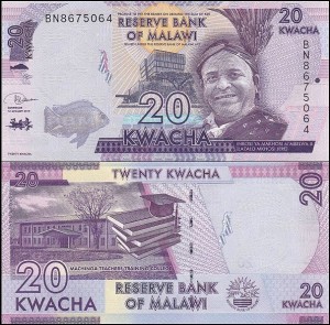 MALAWI, 20 KWACHA 2019 Pick 63