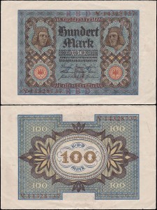 NIEMCY, 100 MAREK 1920, litera Q, Pick 69b