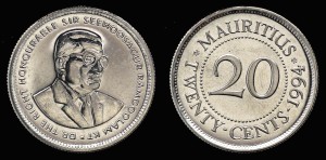 Mauritius, 20 Cents 1994 , KM 53, Stan I