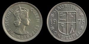 Mauritius, 1 Rupee 1978, KM 35.1