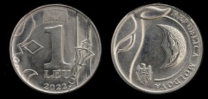 Mołdawia, 1 Leu 2022, UC 1 