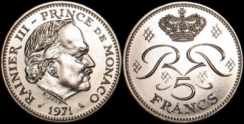 Monako, 5 Francs 1971.jpg