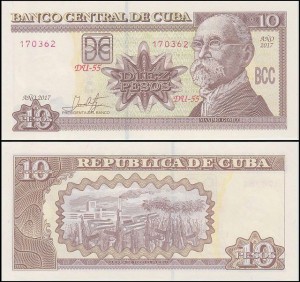 KUBA, 10 PESOS 2017 Pick 117s