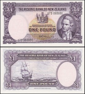 NOWA ZELANDIA, 1 POUND (1960-1967) Pick 159d