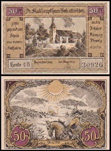 DOBROMIERZ - HOHENFRIEDEBERG 50 FENIGÓW b.r., Po Bitwie - 5.VI,1745, konto 4 B