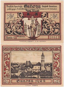 GÓRA - GUHRAU 2 MARKI br., Konto E, Widok w 1922 r
