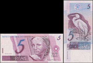 BRAZYLIA, 5 REAIS (2004) Pick 244Aj