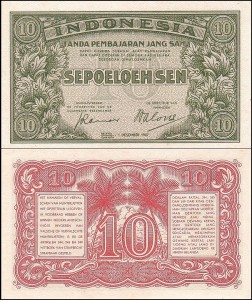 INDONEZJA, 10 SEN 1947 Pick 31
