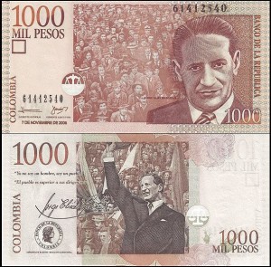 KOLUMBIA, 1000 PESOS 07.11.2006 Pick 456d
