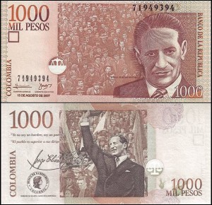 KOLUMBIA, 1000 PESOS 13.08.2007 Pick 456g