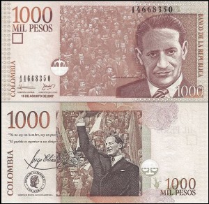 KOLUMBIA, 1000 PESOS 15.08.2007 Pick 456i