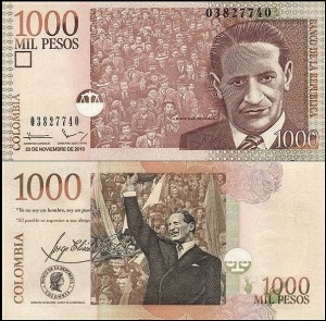 KOLUMBIA, 1000 PESOS 23.11.2010 Pick 456m