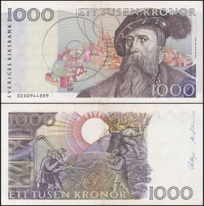 SZWECJA 1000 KRONOR (199)0, Pick 60