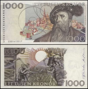SZWECJA 1000 KRONOR (199)2, Pick 60