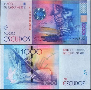 WYSPY ZIELONEGO PRZYLĄDKA - CABO VERDE, 1000 ESCUDOS 2014, Pick 73