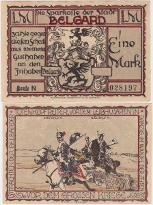 BIAŁOGARD - BELGARD 1 MARKA b.r, Huzarzy przed Wlk. Wojną, Konto N