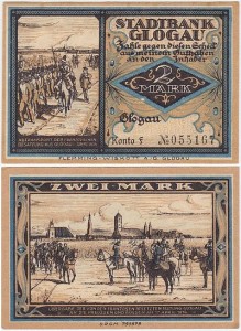 GŁOGÓW - GLOGAU, 2 MARKI, Konto F, Francuzi po Głogowem 1814 