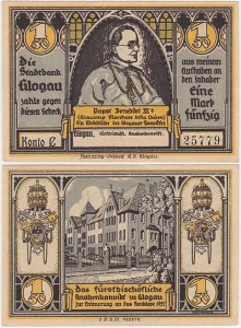 GŁOGÓW - GLOGAU, 1,50 MARKI br., Konto E, Konwikt w Głogowie