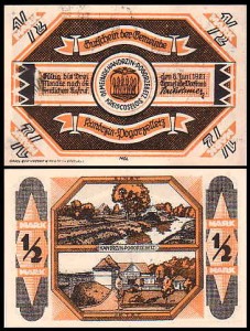 KĘDZIERZYN - KANDRZIN POGORZELETZ, 1/2 MARKI 6.VI.1921